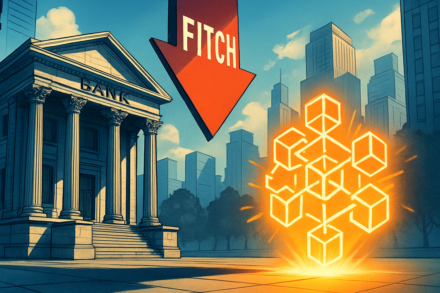 Fitch предупреждает, что понизит кредитные рейтинги банков, которые держат слишком много биткойнов