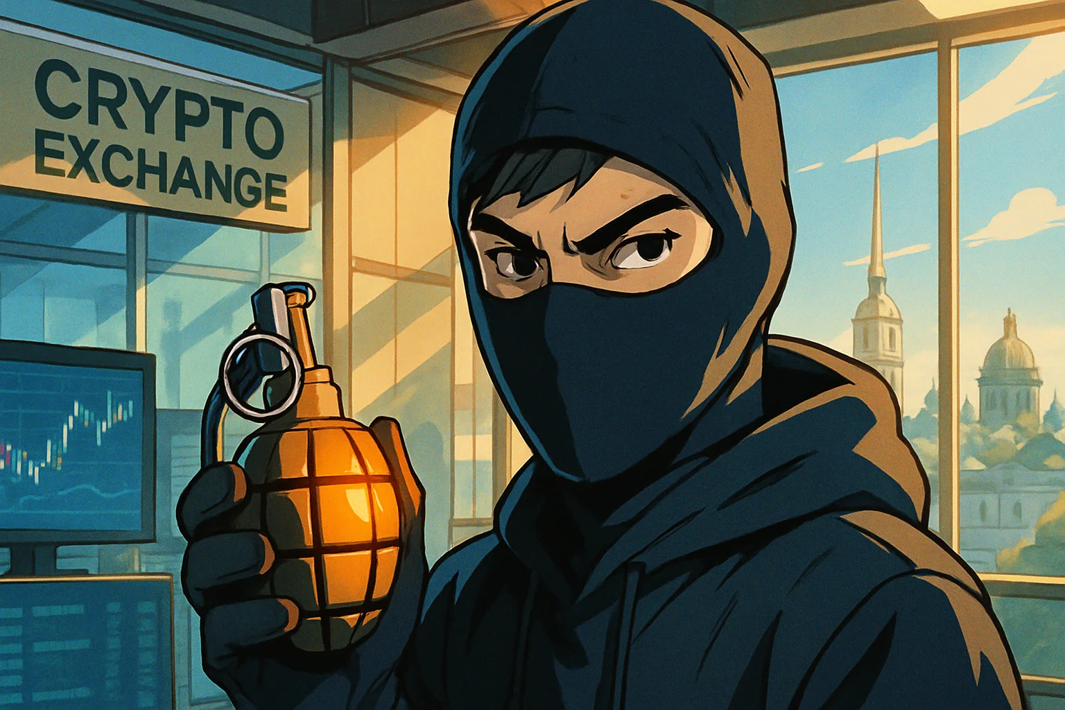 Benutze gefälschte Granaten, um die Börse auszurauben! 21-jähriger Russe vor Ort festgenommen